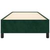 vidaXL Estructura cama sin colch&oacute;n terciopelo verde oscuro 100x200 cm