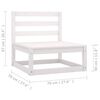 vidaXL Muebles de jard&iacute;n 4 piezas con cojines de madera de pino maciza