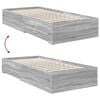 vidaXL Estructura de cama Gris Sonoma 90 x 200 cm Madera de ingenier&iacute;a