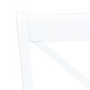 vidaXL Sillas de comedor 4 unidades madera maciza de caucho blanco