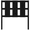 vidaXL Cabecero de cama madera maciza de pino negro 95,5x4x100 cm