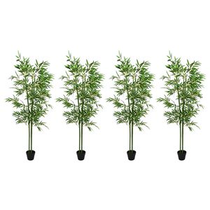 vidaXL &Aacute;rbol de Bamb&uacute; Artificial 4 uds. Verde 60 x 18 x 190 cm