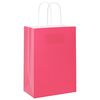 vidaXL Bolsas de papel con asas 50 uds rosa 15x8x21 cm