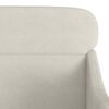 vidaXL Sillón de terciopelo color crema 63x76x80 cm