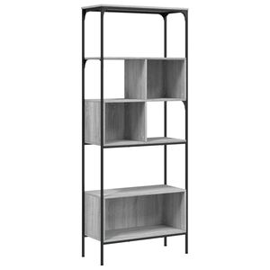 vidaXL Librer&iacute;a 5 estantes madera ingenier&iacute;a gris Sonoma 76x33x188,5cm