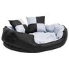 vidaXL Coj&iacute;n para perro reversible y lavable gris y negro 85x70x20 cm