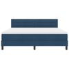 vidaXL Cama tipo Box Spring con colch&oacute;n Azul 180 x 200 cm tela