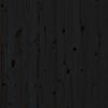 vidaXL Cabecero de cama de pared madera maciza pino negro 81x3x91,5 cm