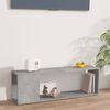 vidaXL Mueble para TV madera contrachapada gris hormig&oacute;n 100x24x32 cm