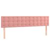 vidaXL Cama box spring con colch&oacute;n terciopelo rosa 120x190 cm