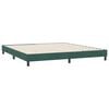 vidaXL Estructura cama sin colch&oacute;n terciopelo verde oscuro 180x220 cm