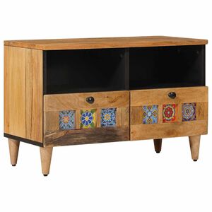 vidaXL Mueble de TV Natural 70 x 33 x 46 cm Madera de mango maciza