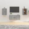 vidaXL Muebles para TV de pared 2 uds gris Sonoma 40x34,5x60 cm