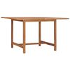 vidaXL Mesa de comedor de jard&iacute;n madera maciza de teca 110x110x75 cm