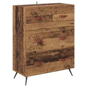 vidaXL Cajonera Madera vieja 69,5 x 34 x 90 cm Madera de ingenier&iacute;a