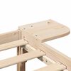 vidaXL Estructura de cama Natural 75 x 190 cm Madera de pino macizo