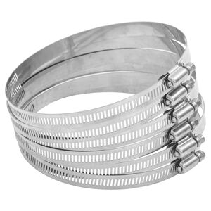 vidaXL Abrazaderas de manguera 6 uds 91-110 mm acero inoxidable 304