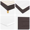 vidaXL Cama tipo Box Spring Marr&oacute;n oscuro 160 x 200 cm tela