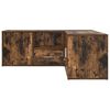 vidaXL Mueble de esquina madera ingenier&iacute;a roble ahumado 200x40x45 cm