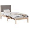 vidaXL Estructura de cama Marr&oacute;n 80 x 200 cm Madera de pino macizo