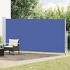 vidaXL Toldo lateral retr&aacute;ctil de jard&iacute;n azul 180x500 cm
