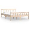 vidaXL Estructura de cama de madera maciza 140x190 cm