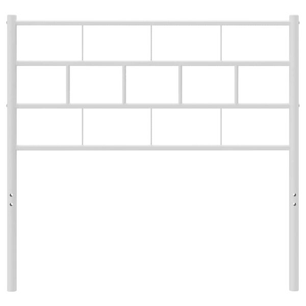 vidaXL Cabecero de metal blanco 100 cm