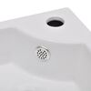 vidaXL Lavabo con rebosadero blanco 45x32x12,5 cm