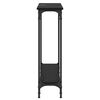 vidaXL Mesa Consola Roble Negro 75 x 22,5 x 75 cm Madera de ingenier&iacute;a