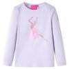 vidaXL Camiseta infantil de manga larga lila claro 92