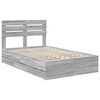 vidaXL Estructura de cama Gris Sonoma 120 x 190 cm Madera Ingenieril