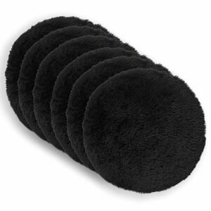 vidaXL Coj&iacute;n con almohada HEERLEN 2 uds. Negro Fleece PV