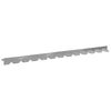 vidaXL Borde de C&eacute;sped 30 pcs 102 x 4 x 4 cm Acero Plateado