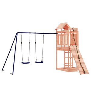 vidaXL Parque infantil de exterior madera maciza Douglas
