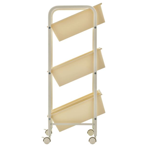 vidaXL Carrito de almacenaje de juguetes 6 cestas pl&aacute;stico blanco