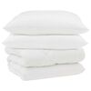 vidaXL Edred&oacute;n de Invierno con almohada 3 uds. Microfibra