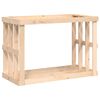 vidaXL Soporte para le&ntilde;a de exterior madera maciza pino 108x52x74 cm