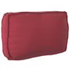 vidaXL Juego de Cojines para Palets 2 pcs Rojo vino Tela Oxford