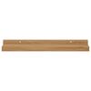 vidaXL Estante de pared con estante 4 pcs Marr&oacute;n 40 x 9 x 3 cm
