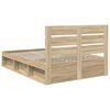 vidaXL Estructura de cama Sonoma 160 x 200 cm Madera de pino macizo