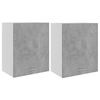 vidaXL Armarios colgantes Lyon 2 uds gris hormig&oacute;n 50x31x60 cm