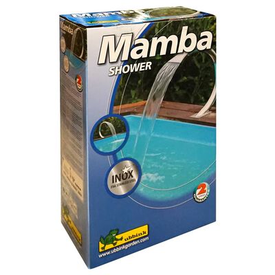 Ubbink Ducha de piscina Mamba acero 14,5x46,5x50 cm