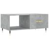 vidaXL Mesa de centro madera contrachapada gris hormigón 90x50x40 cm
