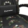 vidaXL Silla gaming giratoria cuero sint&eacute;tico negro y camuflaje
