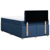 vidaXL Cama box spring con colch&oacute;n tela azul 120x200 cm
