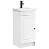 vidaXL Vanidad de ba&ntilde;o con lavabo Blanco 42 x 40 x 84,5 cm