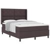vidaXL Cama tipo Box Spring Marr&oacute;n oscuro 160 x 200 cm tela