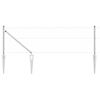 vidaXL Poste de Valla Plateado 100 x 0,6 m (malla de 50 mm) Acero