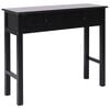 vidaXL Mesa consola de madera negra 90x30x77 cm