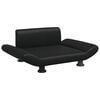 vidaXL Cama para perros de cuero sint&eacute;tico negra 70x45x28 cm